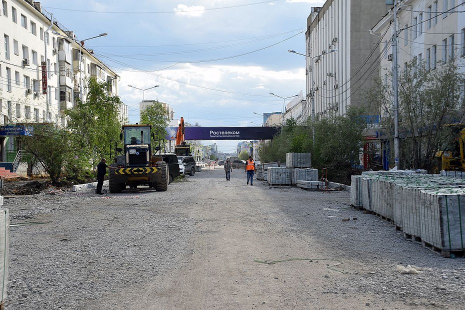 Протяженность водоотводных лотков на проспекте Ленина будет составлять треть от его общей длины