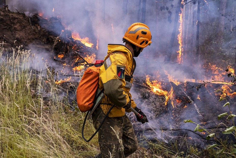 По состоянию на 30 июня  в Якутии действуют 57 лесных пожаров