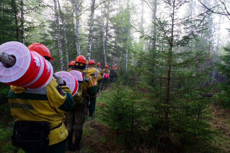 На территории Якутии действует 52 лесных пожара