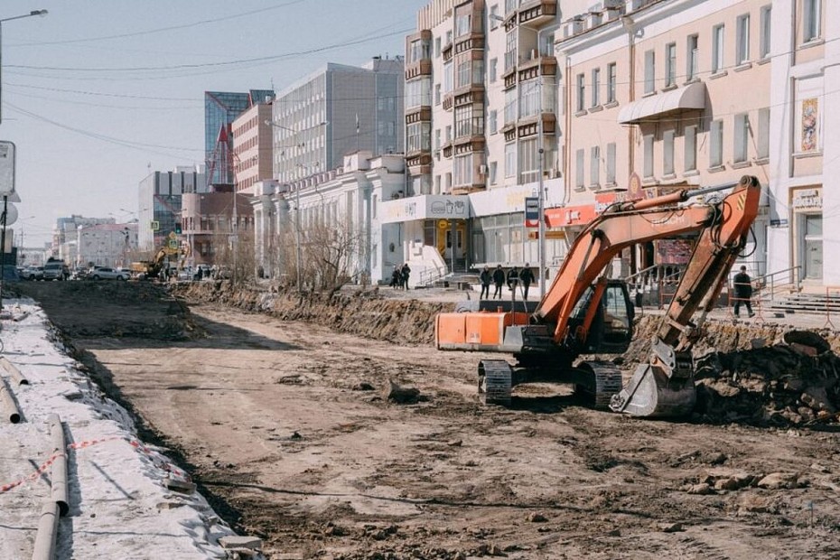 На проспекте Ленина в Якутске обустроят водостоки