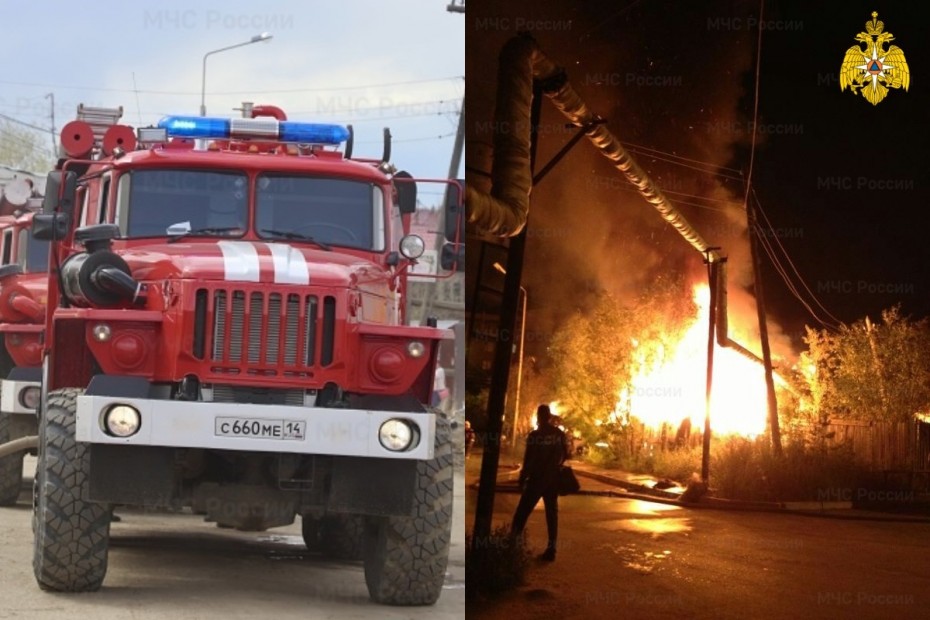 Возгорания в многоквартирных домах в Якутске и Хандыге ликвидировали пожарные