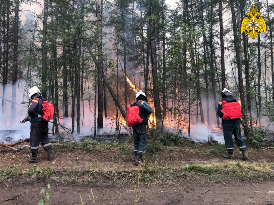 25 лесных пожаров действует в Якутии по состоянию на 12 августа