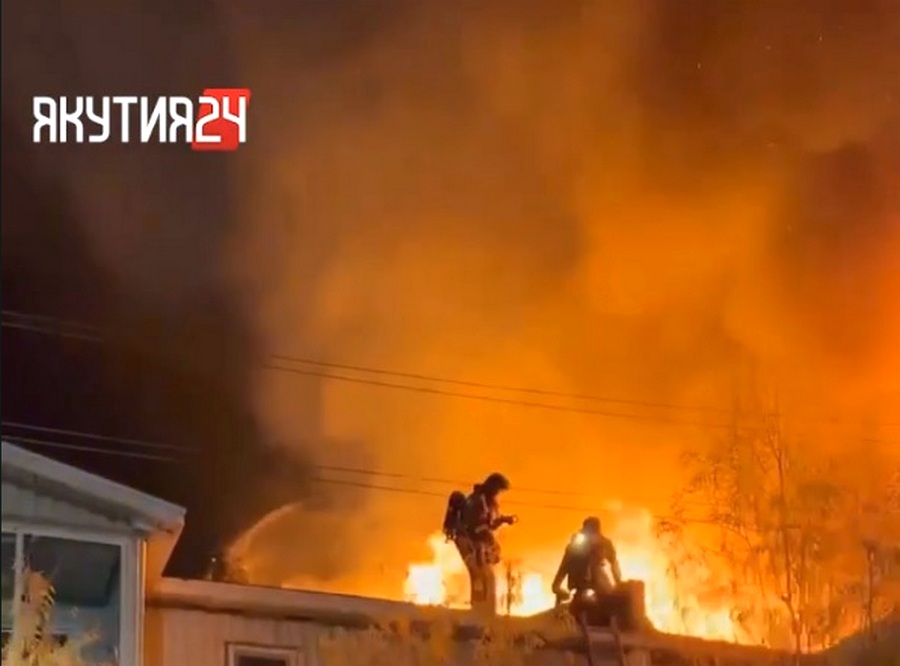 В Якутске при пожаре в Борисовке-2 погиб мужчина