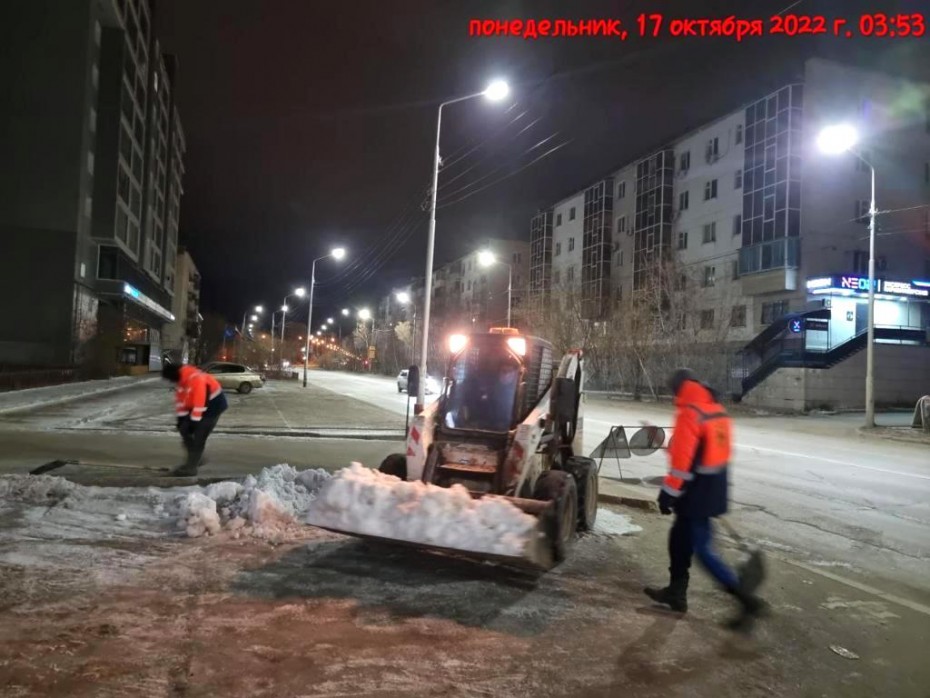 Мэрия отчиталась о вывозе в Якутске 920 кубометров снега