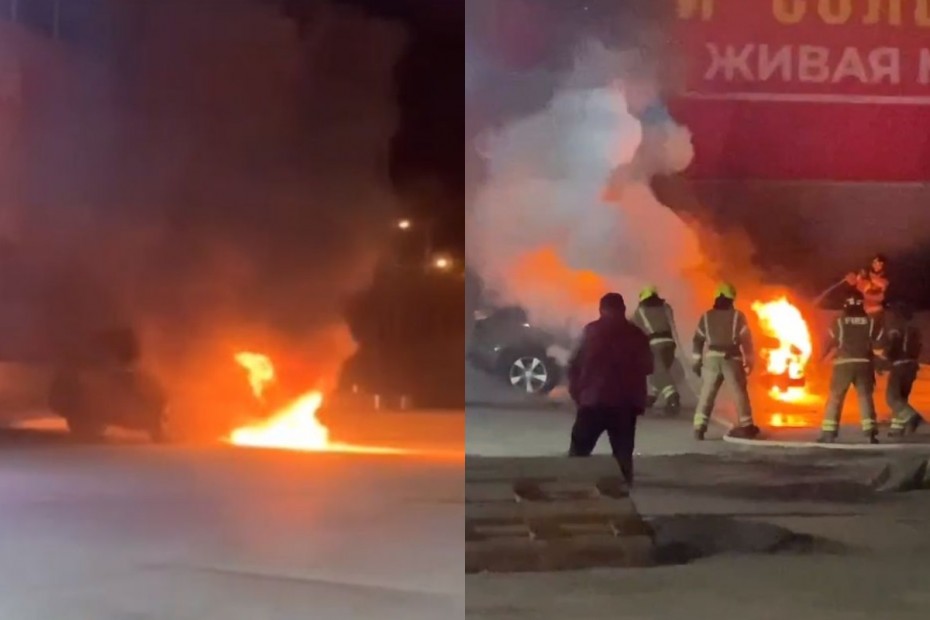 Два автомобиля сгорели в один день в Якутске и Нерюнгри