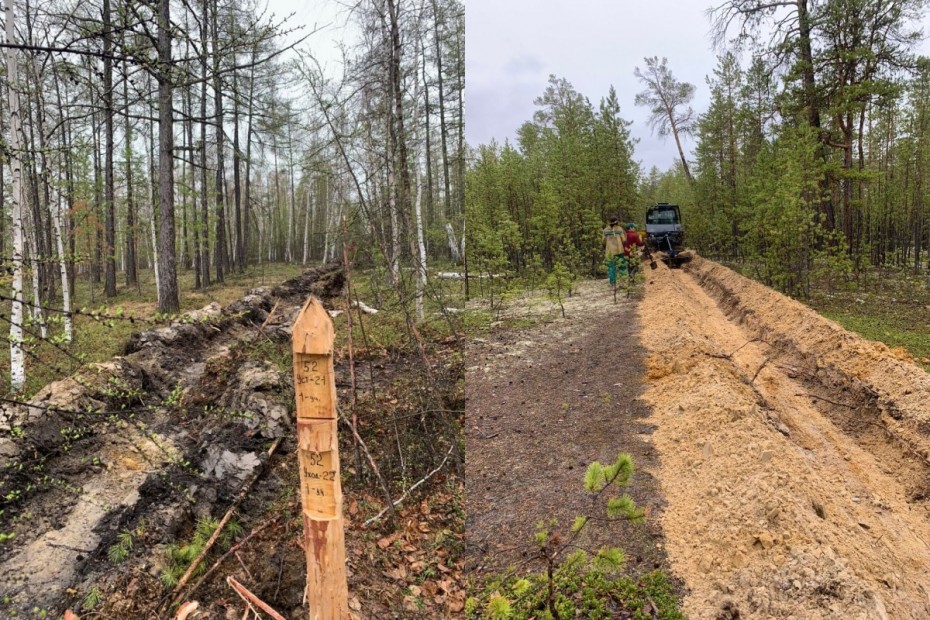 Противопожарные полосы создаются в лесах Якутии