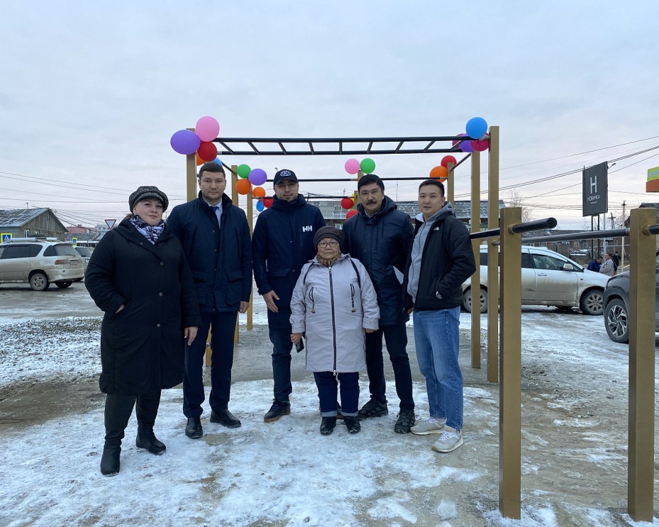 В 17 квартале Якутска открыли первую воркаут – площадку