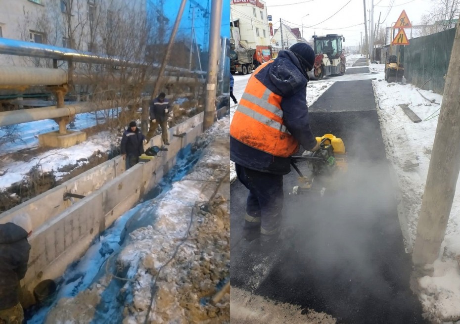 Мэрия отчиталась об окончании благоустройства большинства ремонтируемых дорог в Якутске