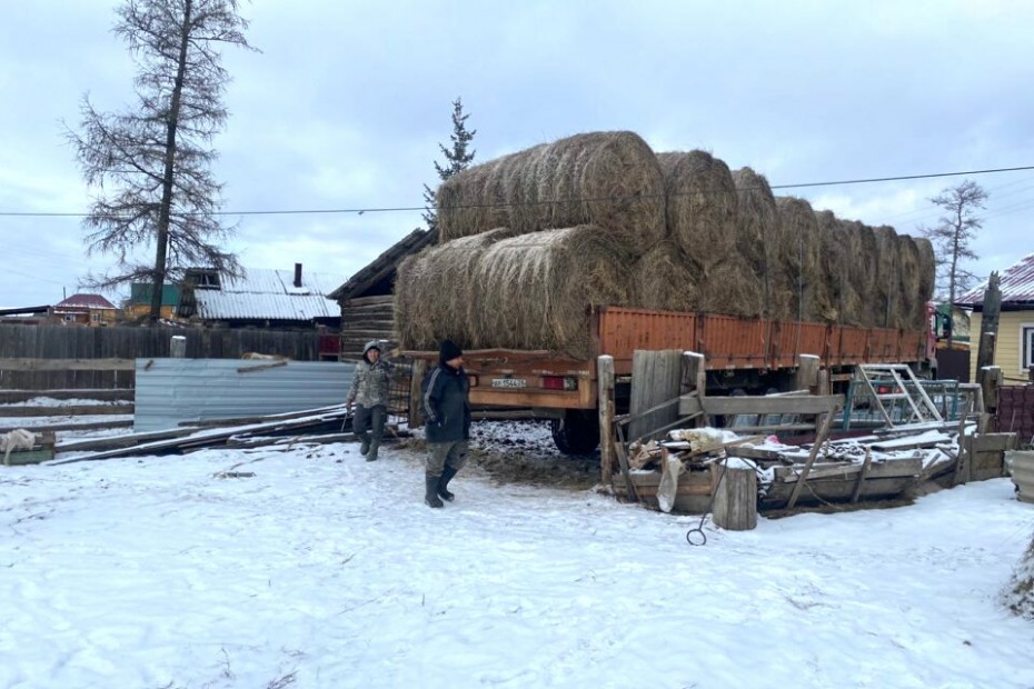 В наиболее пострадавшие от засухи и паводка районы Якутии, завозят дополнительный объём комбикормов