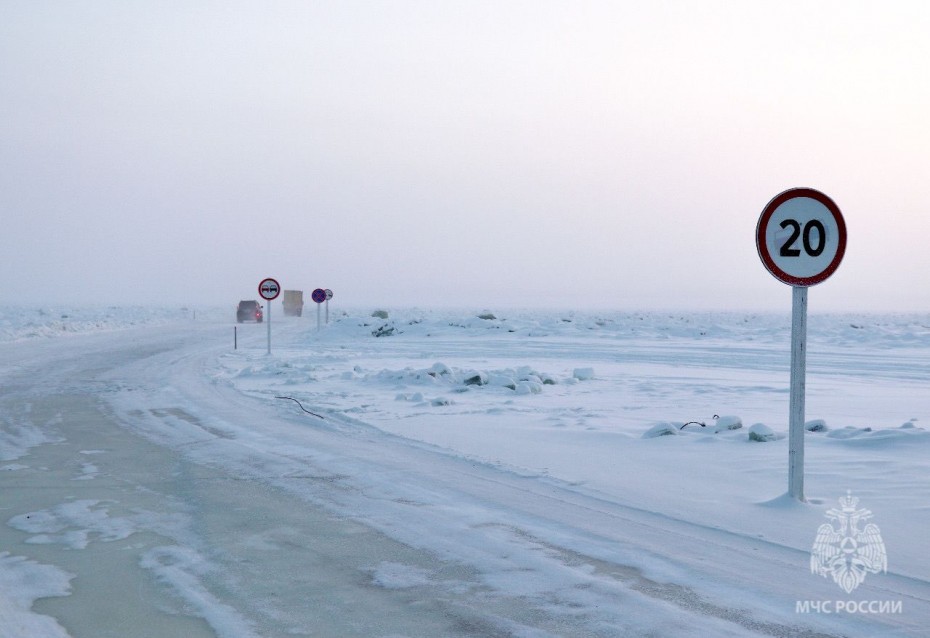 На территории Якутии по состоянию на 25 января оборудовано 47 ледовых переправ