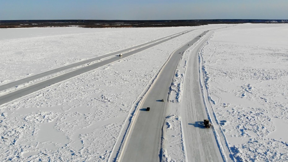С 3 апреля планируется понижение грузоподъемности на ледовом автозимнике «Якутск – Нижний Бестях»