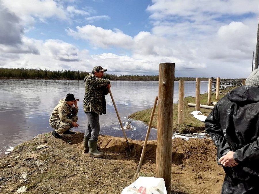 На реке Амга у села Чымнайи Таттинского района ожидается повышение уровня воды