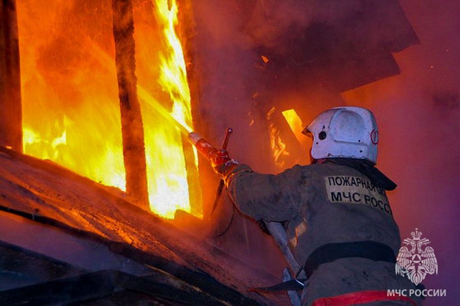 При пожаре в Томмоте погиб мужчина