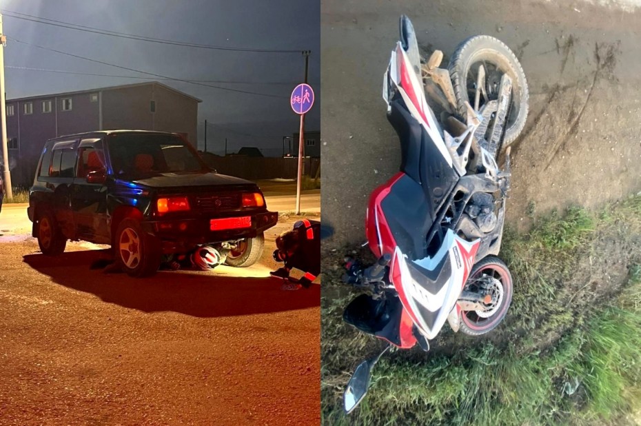 В Якутске автоледи насмерть сбила мотоциклиста
