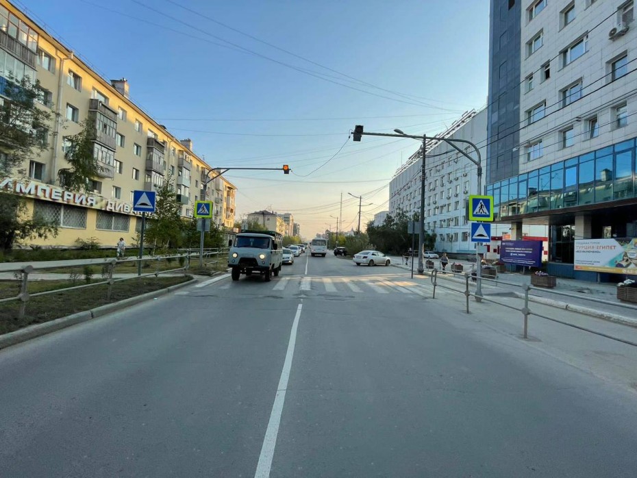 Автоледи на «Лексусе» в Якутске сбила пешехода на переходе