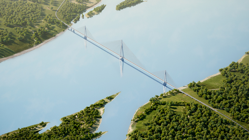 С устройства технологического моста через Табагинскую протоку начнется строительство моста через Лену