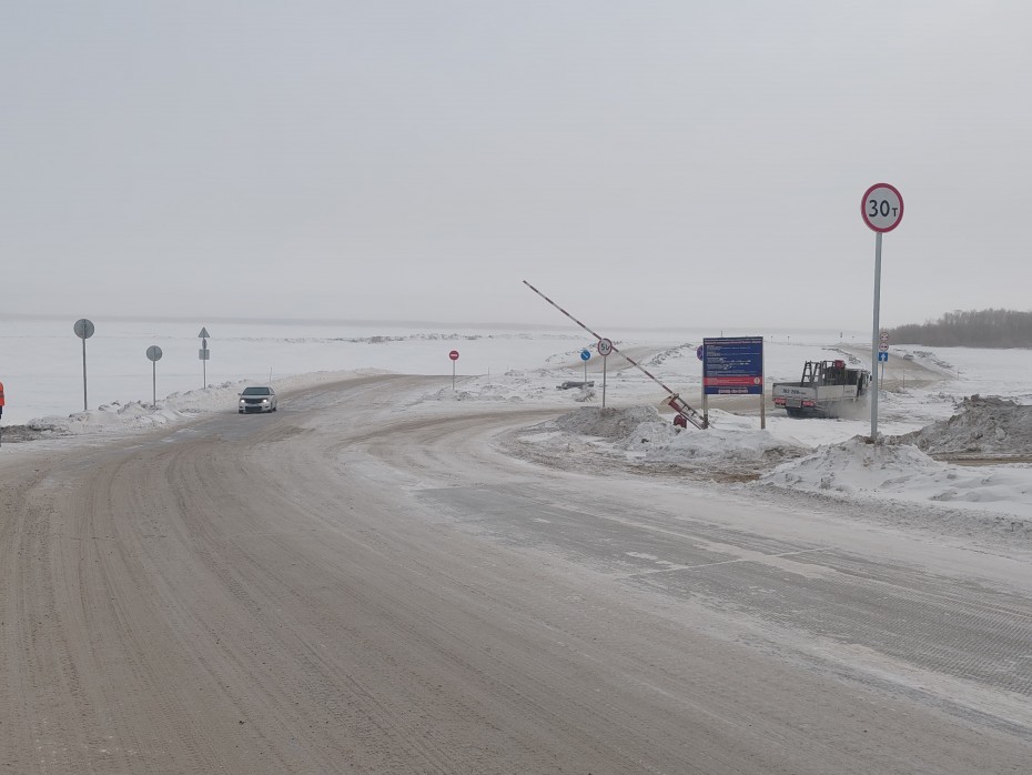 До 30 тонн увеличена грузоподъёмность ледового автозимника «Якутск-Нижний Бестях»