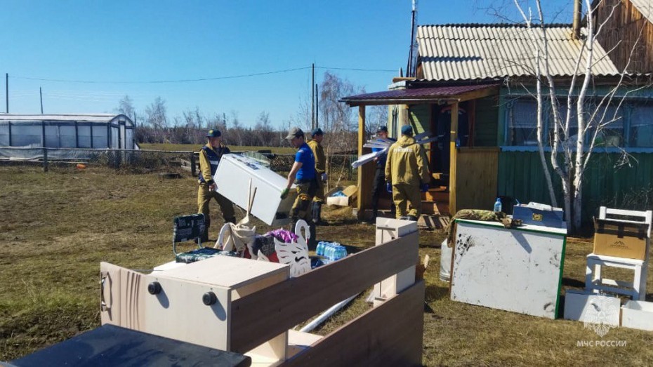 Все ранее затопленные дома в Намском районе Якутии освободились от воды