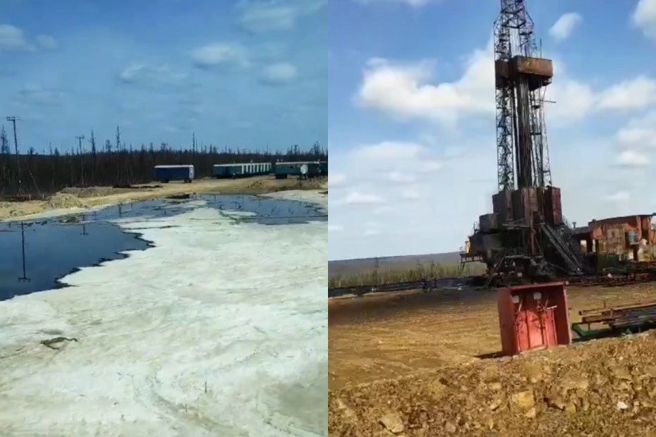 Показали издалека: Специалист Минэкологии Якутии посетил участок «Сургутнефтегаза», где бьёт фонтан из нефти и газа