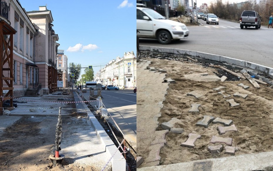 Взгляд дилетанта: Разница в укладке тротуарной плитки в Якутске и Иркутске