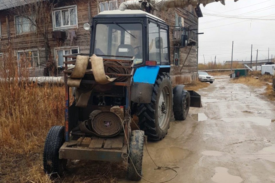 Откачка ливневых вод с улиц в Якутске